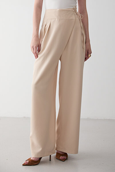 Laluvia Stone Side Tie Detailed Trousers