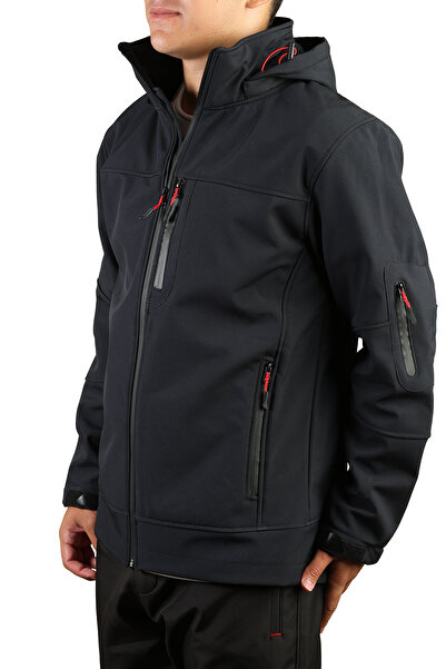 REYNARD Kapüşonlu Shoftshell Mont