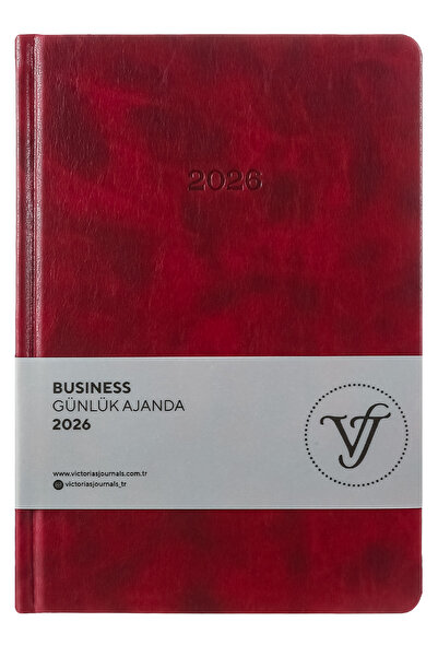 Victoria's Journals Business 2026 Günlük Ajanda 17x24cm Sert Kapak Ivory 80gr. Ayraçlı