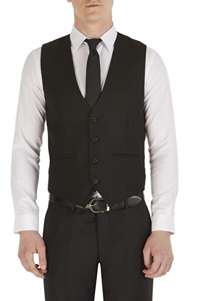 Efor Y 102 Slim Fit Klasik Siyah Yelek