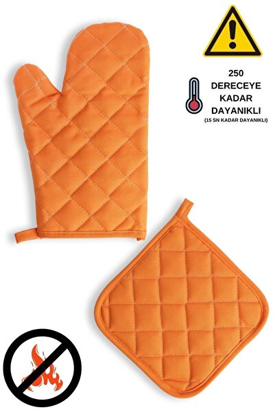 sevilya Yanmaz Fırın Eldiveni Ve Fırın Tutacağı (1 ELDİVEN 1 TUTACAK)