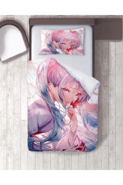 hediyevita Set cuvertură de pilota unică cu tematică anime cadou Duvet Cover
