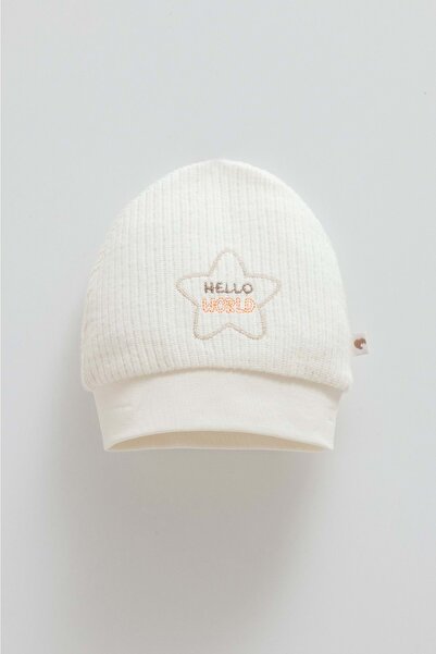 DIGERUI Color World Embroidered Men's Knitwear Beanie Cream