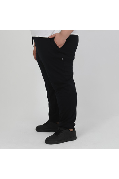 Ramon Miele Erkekbüyük beden jogger iki iplik eşofman altı lacivert