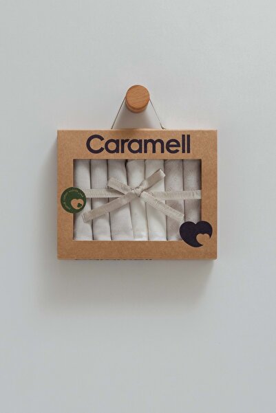 Caramell مناديل مبللة للأطفال من كيوت بير، 7 قطع، رمادي