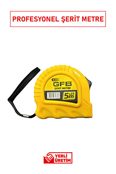 GFB Рулетка 5x25 мм | Міцний корпус, точне вимірювання та автоматичний механі...