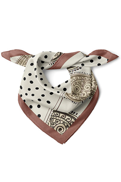 nehir eşarp Puantiye Desen Fular Bandana 50x50 Cm