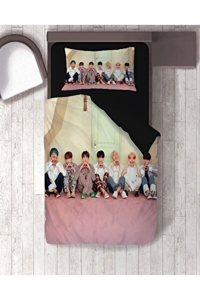 hediyechy هدية Duvet Cover Bts Jungkook تحت عنوان مجموعة غطاء لحاف مفرد