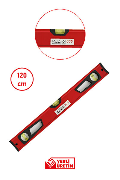 GFB 5526 Mıknatıslı Profesyonel Su Terazisi 120 cm | Hassas Ölçüm, Manyetik v...