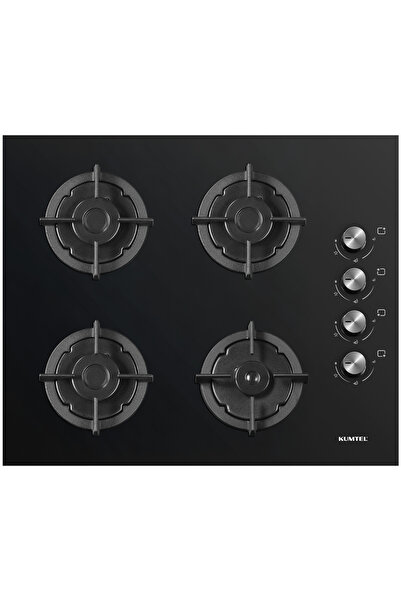 KUMTEL Plus Siyah Cam Ankastre Ocak KO-40 TAHDF
