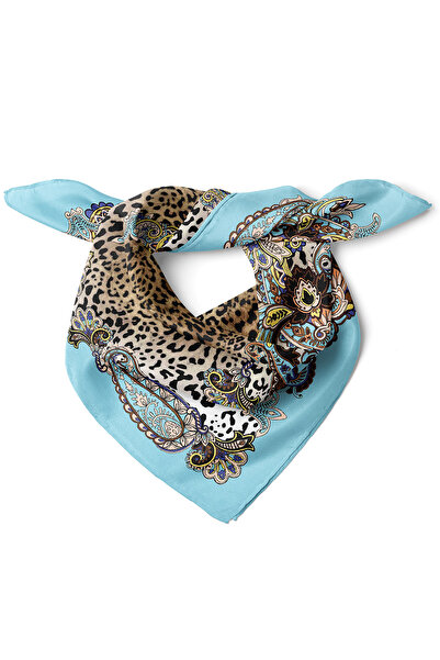 nehir eşarp Barok Leopar Desen Fular Bandana 50x50 Cm