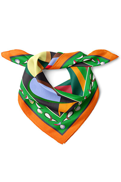 nehir eşarp Enerji Akışı & Canlı Renkli Desen Fular Bandana 50x50 Cm