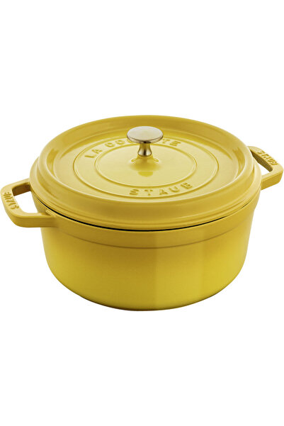 STAUB B La Cocotte Döküm Tencere Yuvarlak 24 cm Limon Sarısı