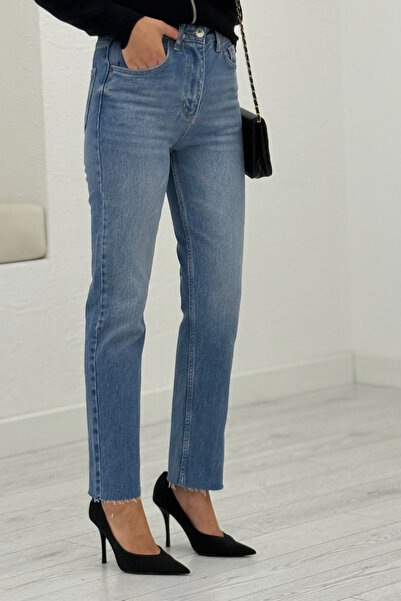 Act Pepicino Kids&Boutique Mavi Kesik Paça Boyfit 2640