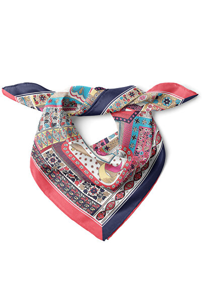 nehir eşarp Tipografik Rüya Desen Fular Bandana 50x50 Cm