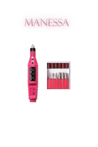 Genel Markalar Manessa Manikür Pedikür Törpüsü Profesyonel Bakım Elektrikli Tırnak Törpü Makinesi
