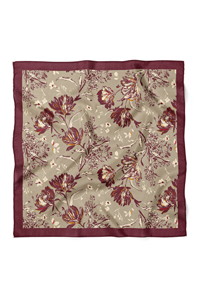 nehir eşarp Vintage Floral Pattern Scarf Bandana 70X70 cm