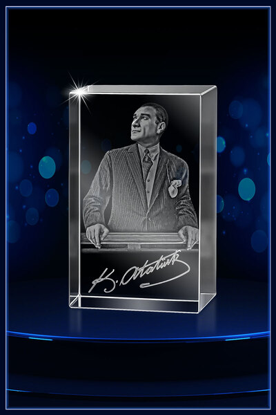 3dKristalim 3d Kristal Atatürk 12