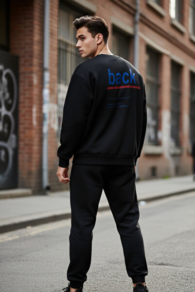 UNCİA OUTDOORS Unisex φούτερ με στάμπα oversize με κουκούλα