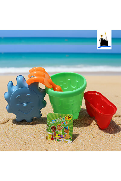 PP العاب سطل مدور صغير الشاطئ -البجاد