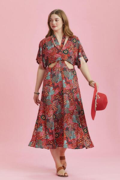 Los banditos Етнічний візерунок, сукня великого розміру