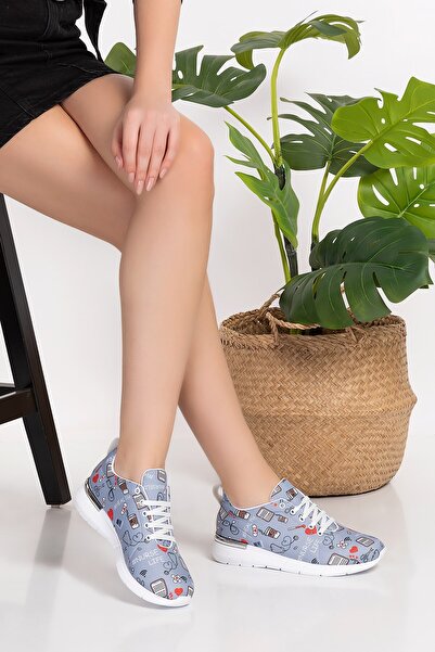 Nur Ortopedi Λινό γκρι Nurse Life με σχέδιο Nurse Doctor Comfort Sole Ορθοπεδ...