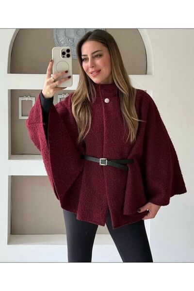 Butik Thick Poncho with Belt