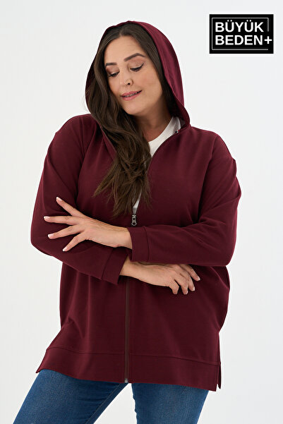 Superlife Γυναικεία ζακέτα με φερμουάρ και κουκούλα SPR26BTK955