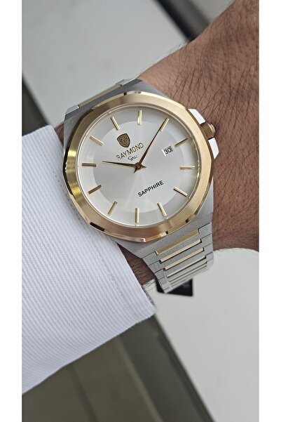 Raymond Rym-611505M Slim Men's Watch - Steel Case and Strap - 2 Years Warranty Ipg-W