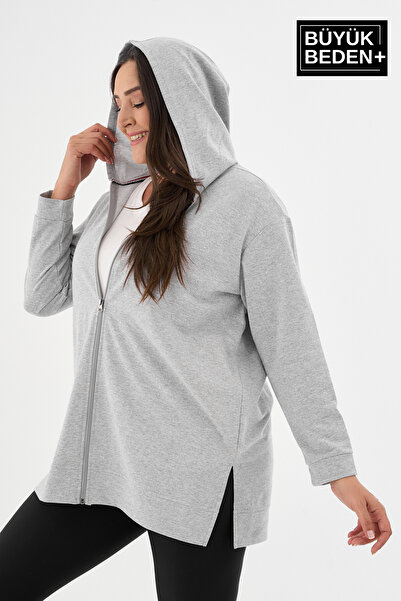 Superlife Γυναικεία ζακέτα με φερμουάρ και κουκούλα SPR26BTK955