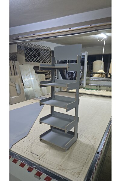 Bursa Site Mobilya 5 Gözlü, Geçmeli MDF Lam Raf Standı - 35x110x28 cm - Demon...