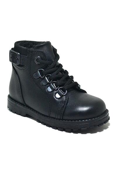 Rakerplus Griffon Genuine Leather Black Zippered Baby Boy Boots