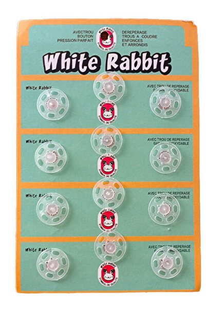 Kardelux Plastic Clear Snap Button 18mm 12 Pieces