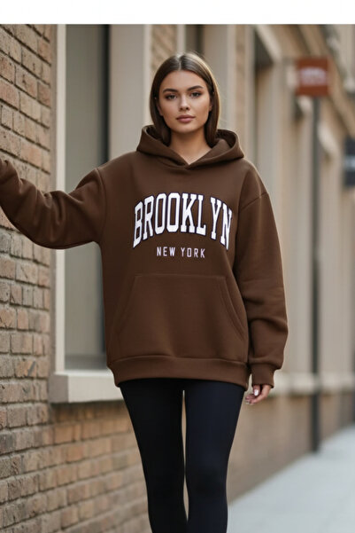 UNCİA OUTDOORS Unisex Oversize με κουκούλα και στάμπα