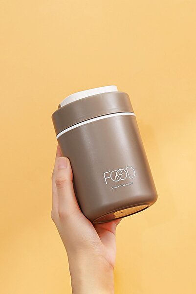 Weather Forecast 304 Steel Brown 520 ml Food Storage Container (Not Hot) Cin418Khv