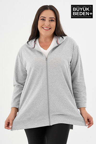 Superlife Γυναικεία ζακέτα με φερμουάρ και κουκούλα SPR26BTK955