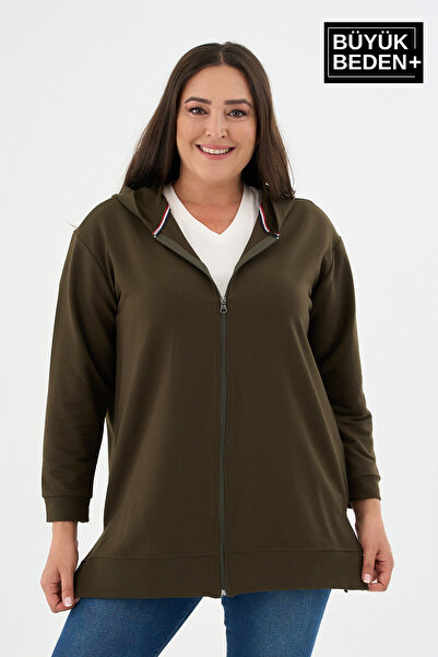 Superlife Γυναικεία ζακέτα με φερμουάρ και κουκούλα SPR26BTK955