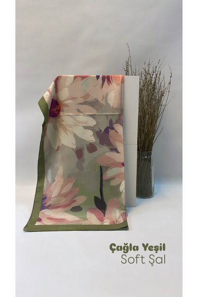 Onur Shawl - New Trend Colors Watercolor Pattern Fashion Soft Shawl Seasonal Fabric Quality Store