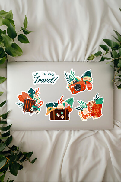 tinystoriestr مجموعة ملصقات السفر (دفتر ملاحظات - مفكرة - ألبوم قصاصات)