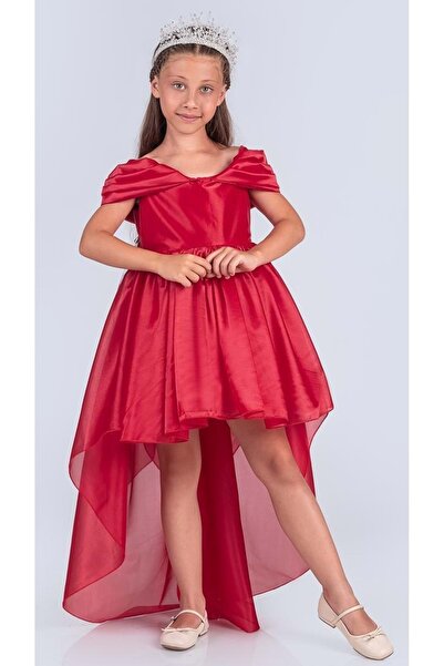 Mnk Baby&Kids Rochie de prințesă strălucitoare cu detaliu de umăr pentru feti...