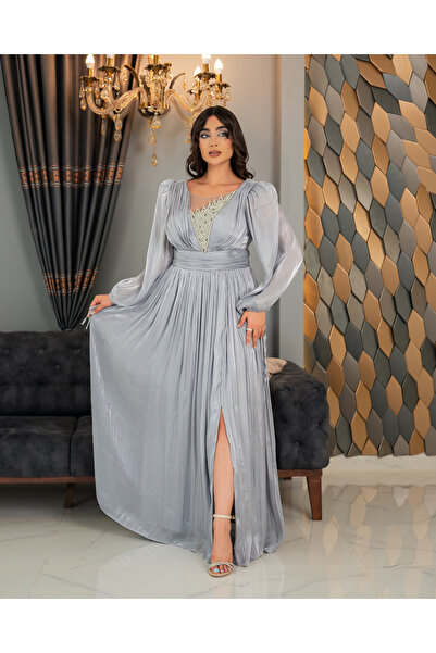 CAREZZA Elbereth – Star Stone Transparent Detailed Evening Dress