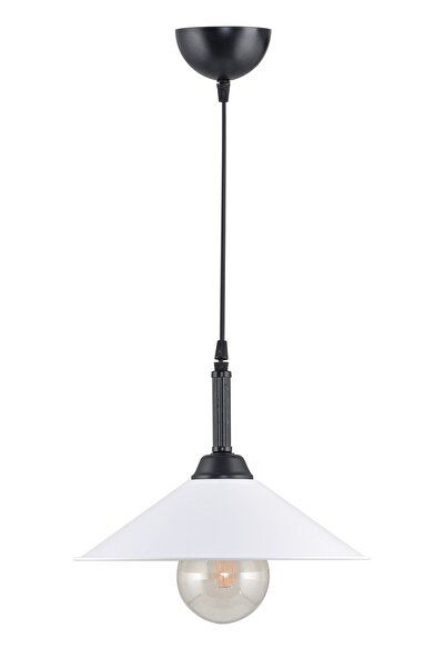 DEDE Tekli Ufo Sarkıt Avize Beyaz Dekoratif Obje