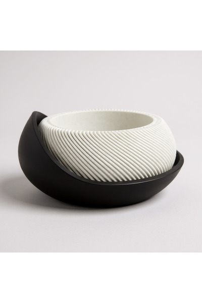 Dekor Modern Formlu 2 Parça Tasarım Saksı – 16x16x8 cm