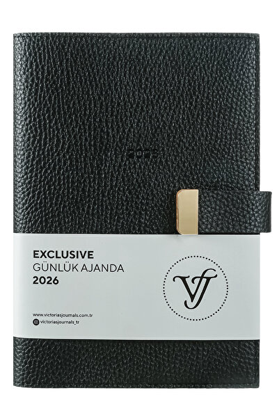 Victoria's Journals Exclusive 2026 Günlük Ajanda A5 (14x21cm) Ivory 80gr. İçi...