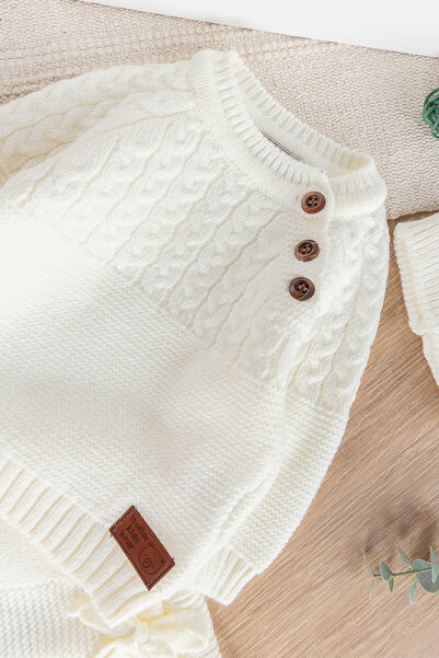 Babymod Baby Boy Beret Knitwear Winter Baby Suit Baby Suit with Hat