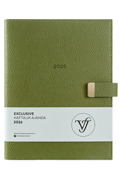 Victoria's Journals Exclusive 2026 Haftalık Ajanda A4 (19x25cm) Ivory 100gr. İçi Değişebilir