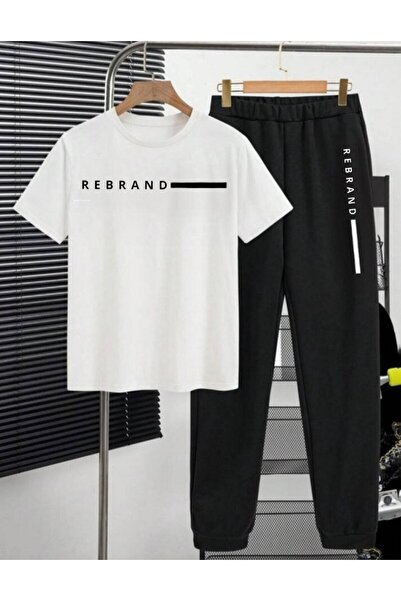 REBRAND Oversize T-Shirt Long Pants Set Sports - Printed