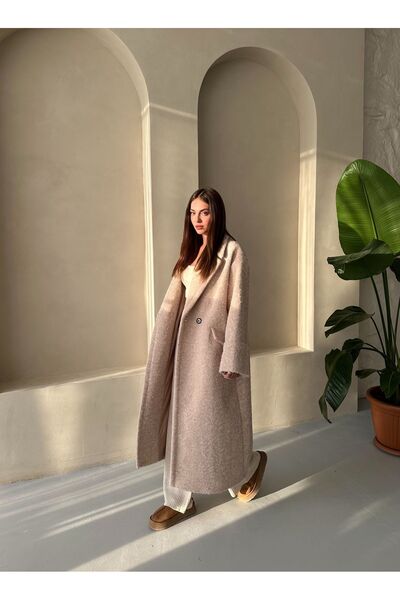 Laluvia Dlouhý kabát Camel Lasa - 511132