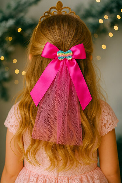 İnDerin Model de fundătură din tul pentru fetiță - Cataramă pentru copii - Cataramă pentru păr