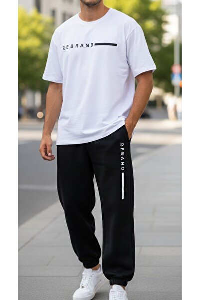 REBRAND Oversize T-Shirt Long Pants Set Sports - Printed